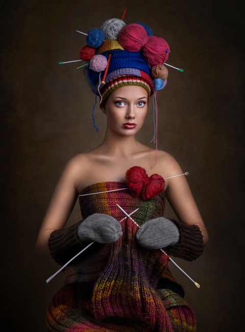 Fine art- Knitting to heal a broken heart