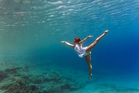   Ballerina underwater